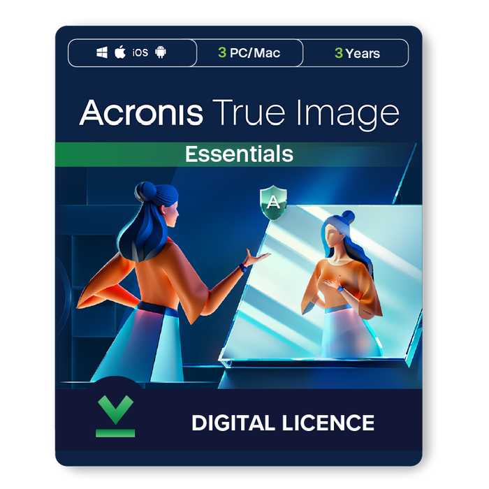 Acronis True Image Essentials | Различные варианты устройств и сроков действия — цифровая лицензия