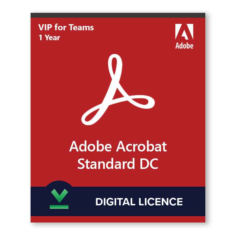 Buy Adobe Acrobat DC Standard VIP | 1 Year | Digital Licence ...