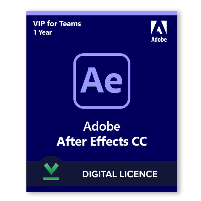 Adobe After Effects CC VIP | 1 metai | Skaitmeninė licencija