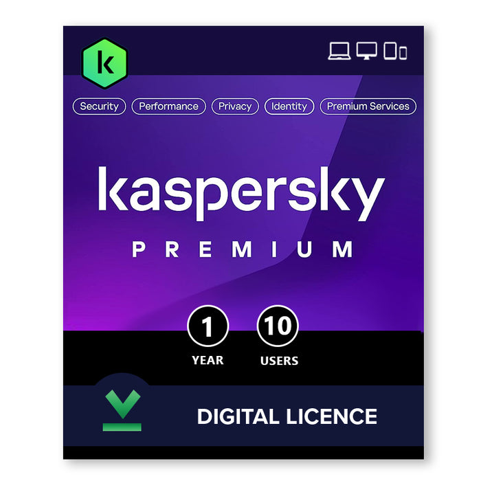 Kaspersky Premium | 1 an | Différentes options d'utilisation - Licence numérique