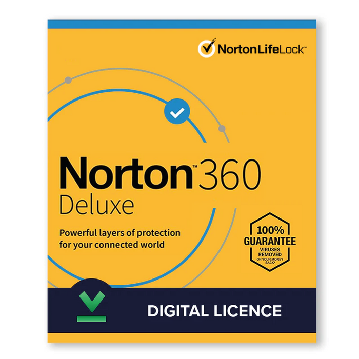 Norton 360 Deluxe | 1 An | Diverse opțiuni pentru dispozitive - Licență digitală