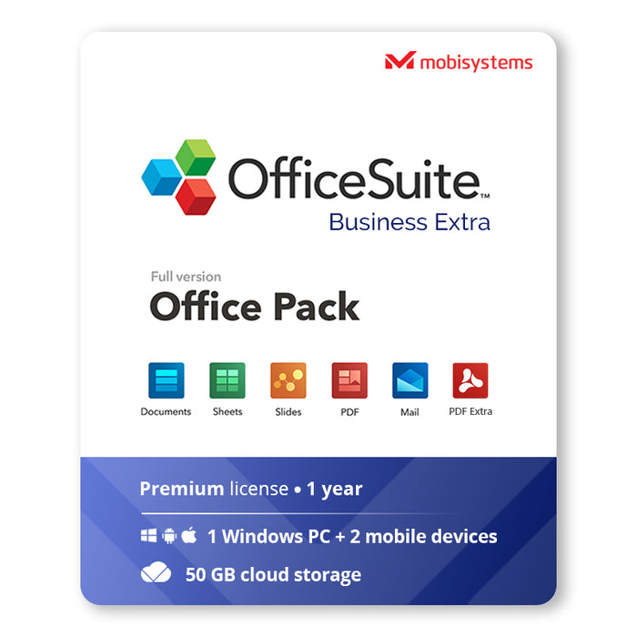 Licence numérique OfficeSuite Business Extra