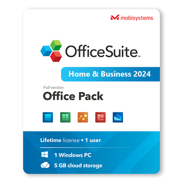 Licencia digital transferible de OfficeSuite Hogar y Empresas 2023