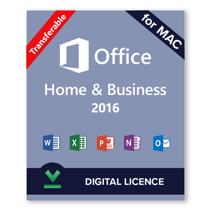 Microsoft Office 2016 Home and Business pentru Mac Licență digitală transferabilă