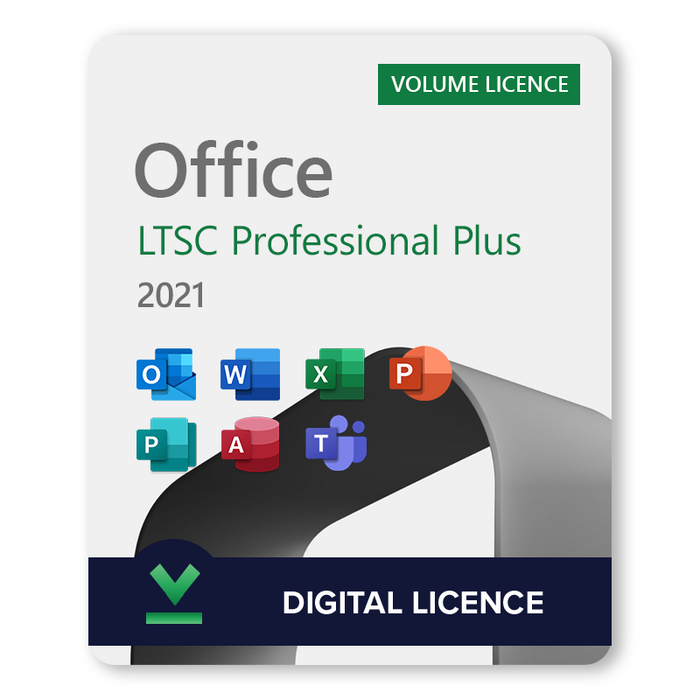 Licență digitală Microsoft Office 2021 LTSC Professional Plus (volum).