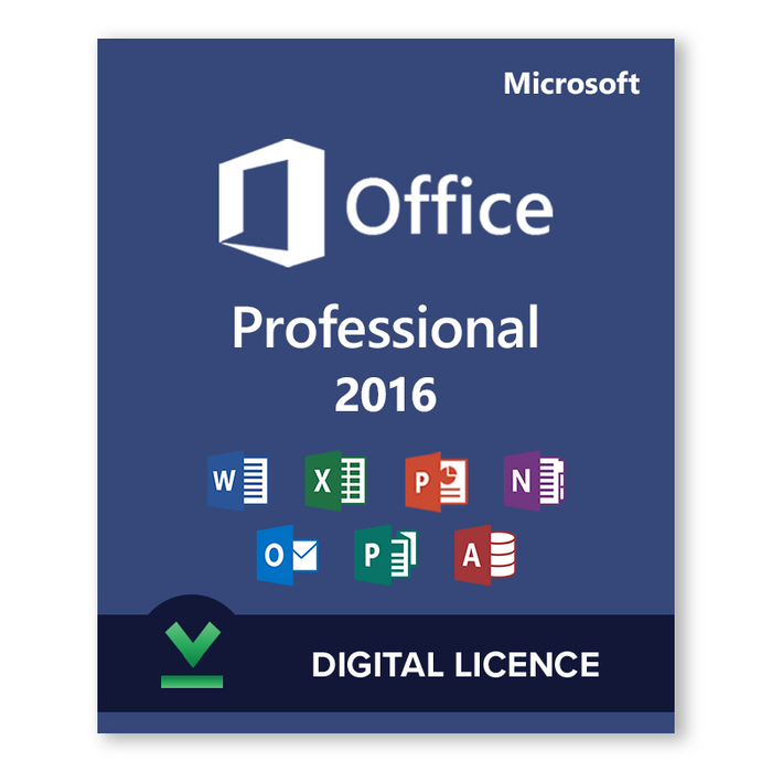Microsoft Office 2016 Professional Digitalna licenca
