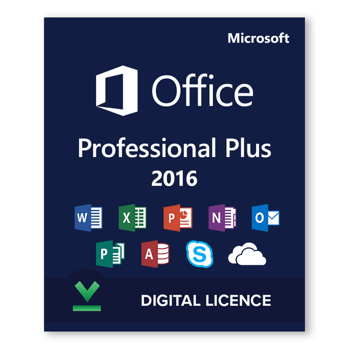 Licencia digital Microsoft Office 2016 Professional Plus
