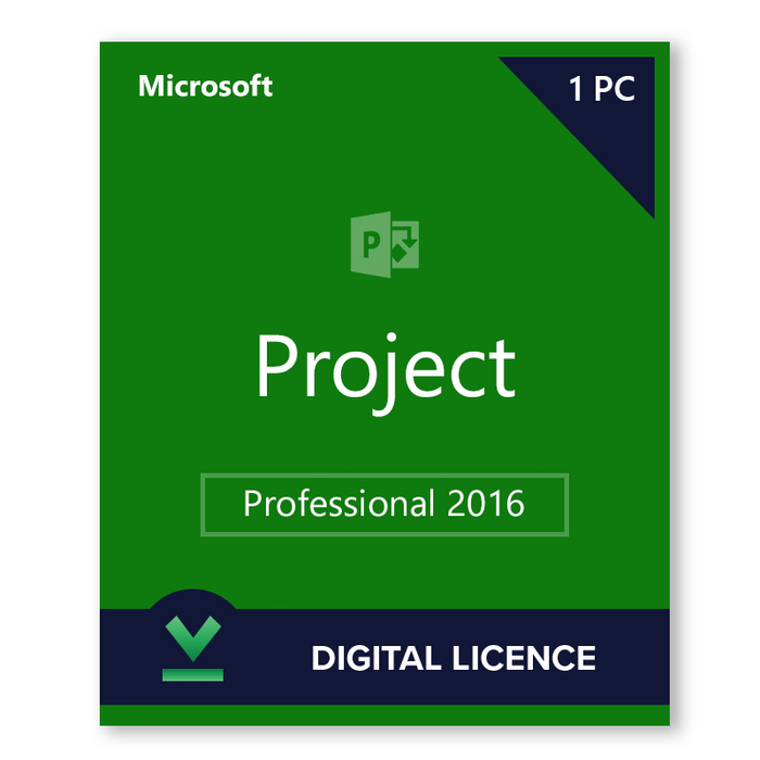 Цифровая лицензия Microsoft Project Professional 2016