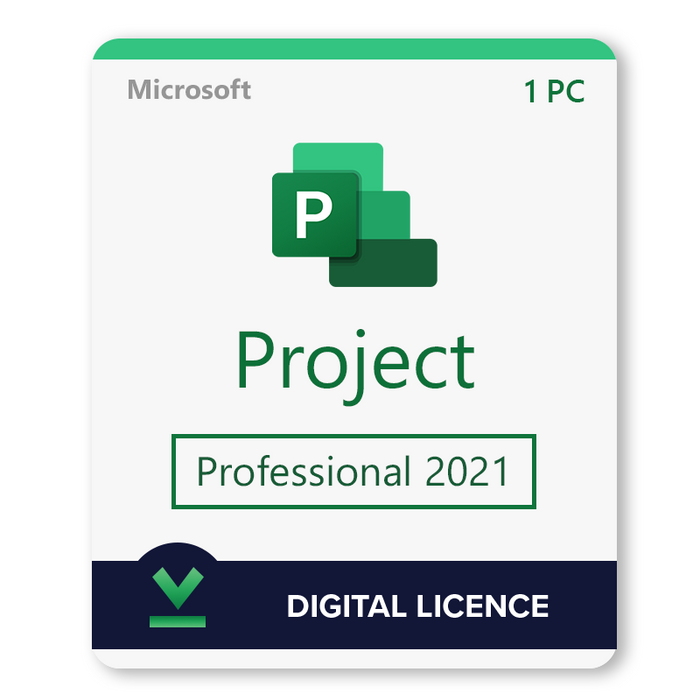 Digitale licentie voor Microsoft Project Professional 2021