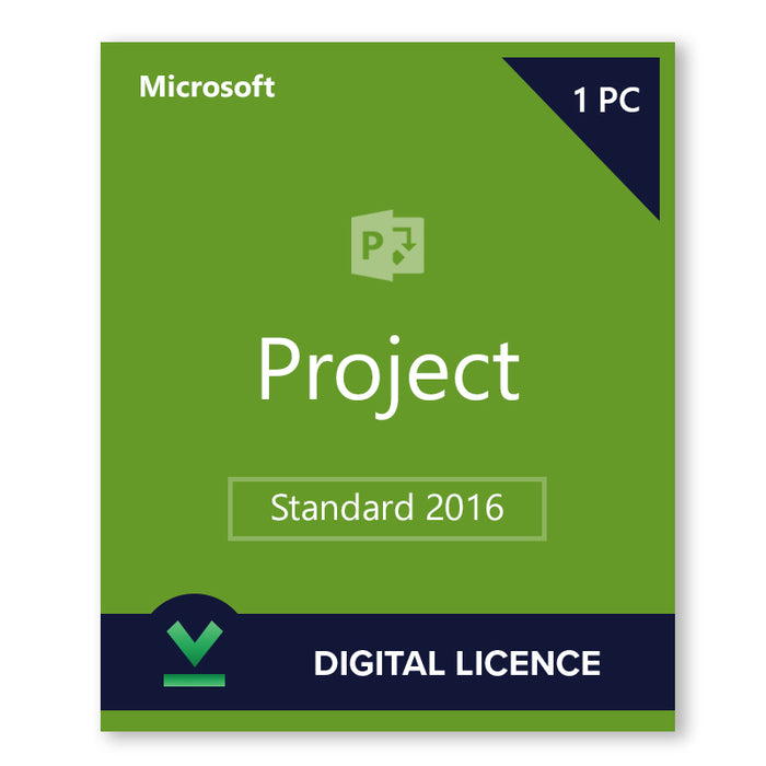 Digitale licentie voor Microsoft Project Standard 2016
