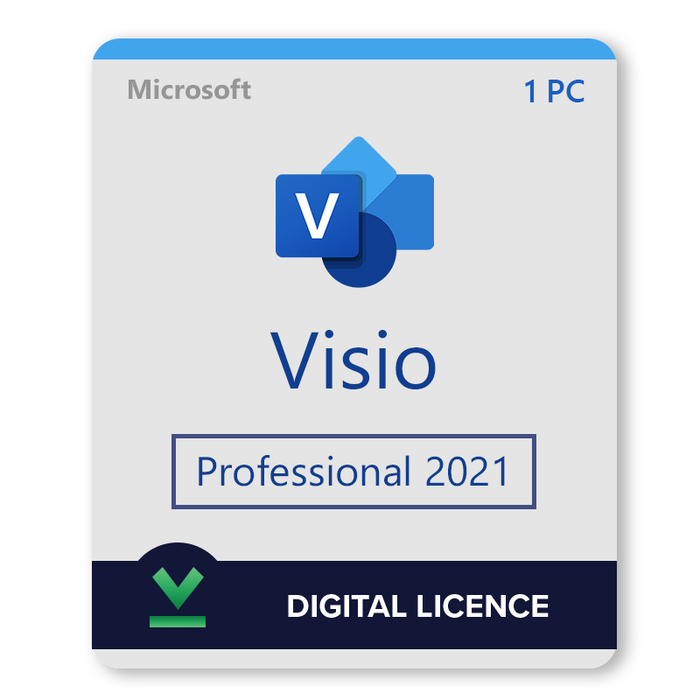 Licență digitală Microsoft Visio Professional 2021