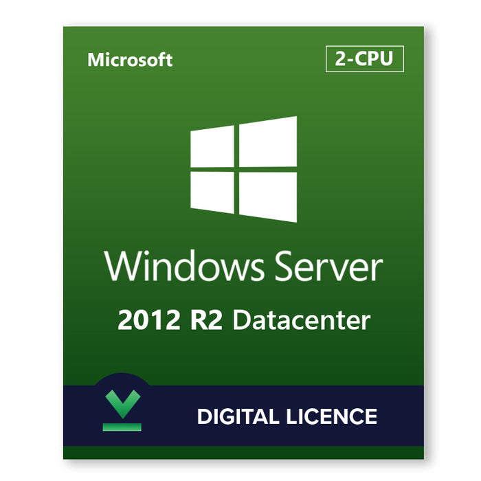 Microsoft Windows Server 2012 R2 Datacenter | 2 CPU | Digitale licentie