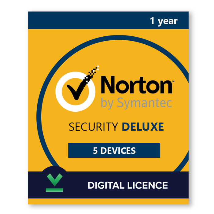 Dispozitive Norton Security Deluxe 5 | 1 an - Licență digitală