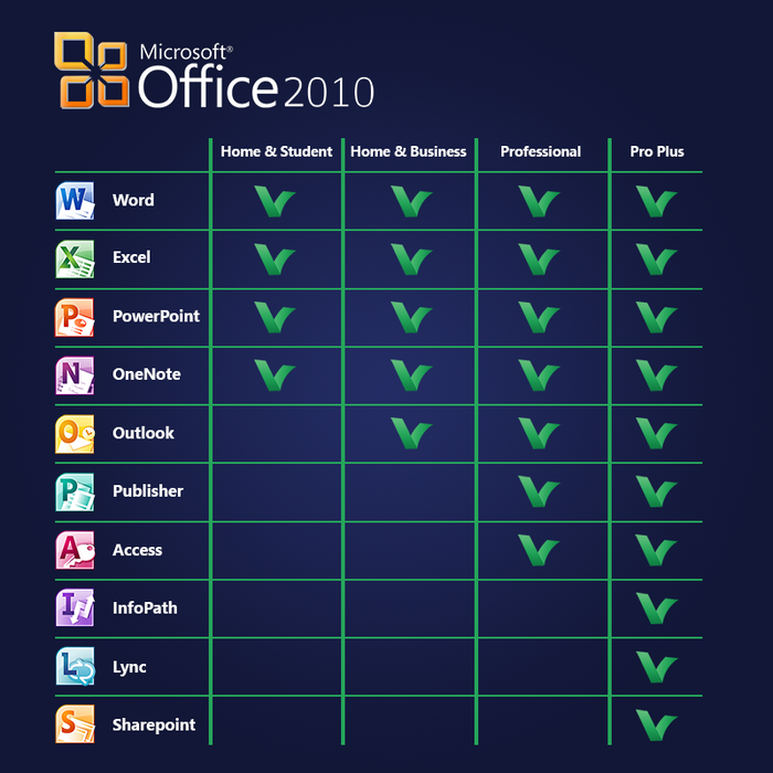 Licență digitală profesională Microsoft Office 2010