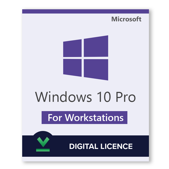Windows 10 Pro для рабочих станций с возможностью передачи — цифровая лицензия